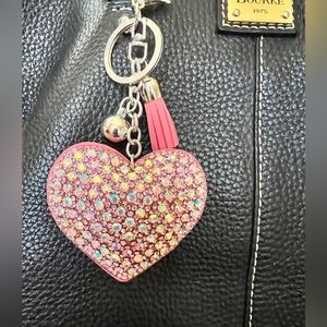Purse Charm Key Chain With Bling NWOT